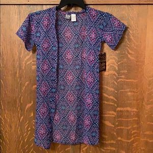 Girls lightweight open front cardigan kimono drape coverup cute open NWT